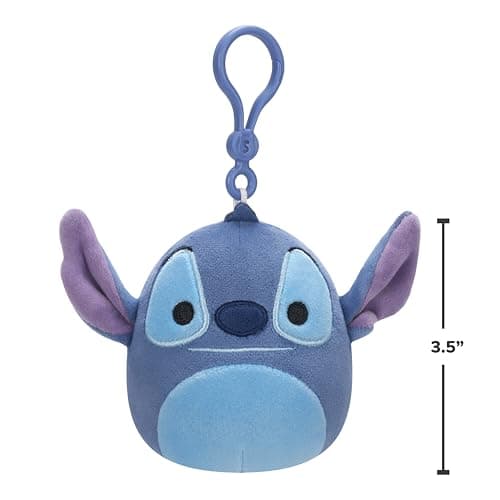 Squishmallows Original Disney Stitch and Pineapple Stitch |5in Clip 2-Pack for Kids – Official Jazwares Plush  
Squishma