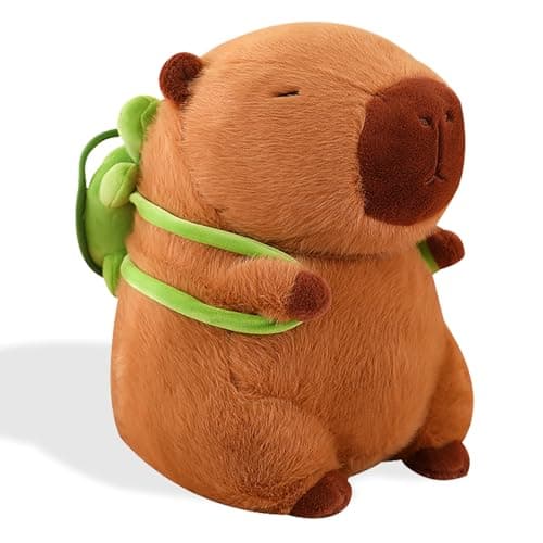 Cute Capybara Plush Stuffed Animal with Turtle Backpack for Kids Boys Girls Valveans Day Birthday Gift  
Kawaii Capybara