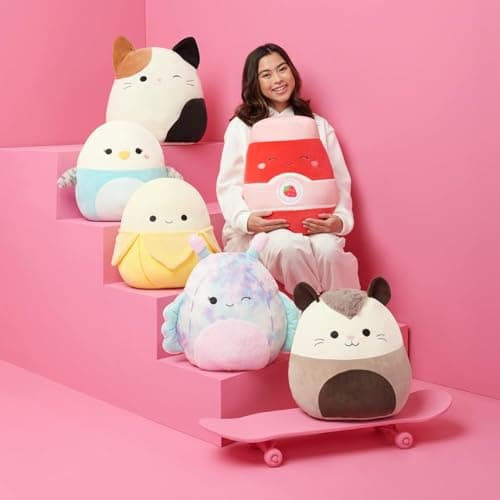 Squishmallows Original Disney Stitch and Pineapple Stitch |5in Clip 2-Pack for Kids – Official Jazwares Plush  
Squishma