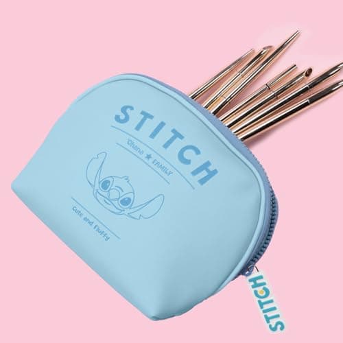 MINISO Stitch Shell Cosmetic Bag for Women Travel Toiletry Bag with Zipper
| Women's MINISO Stitch Shell Cosmetic Bag w