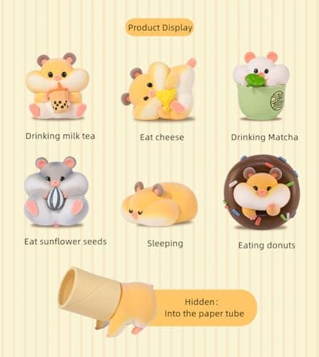 Flocking Rich Hamster Collectible Toys for Kids Birthday Gifts
Flocking Rich Hamster Cute Blind Box Bags for Kids Daily