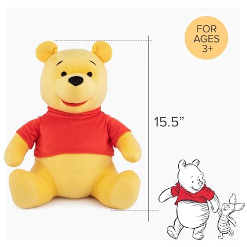 Jay Franco Disney Winnie The Pooh Pillow Buddy - Super Soft Polyester Microfiber, Official Disney Product For Kids, Perf