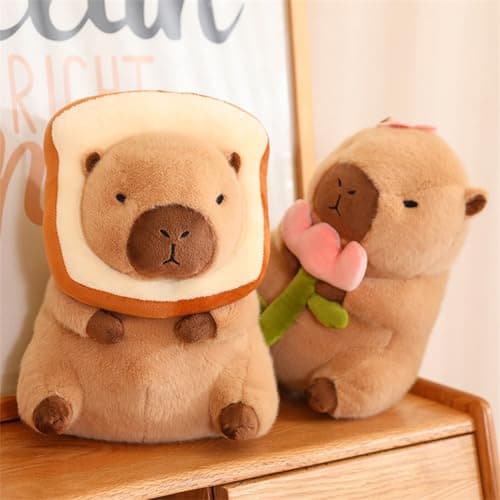 Cute Kapybara Plush Toy Pillows Kids' Soft Toy Brown Capybara Stuffed Animal Gift for Boys and Girls Brown Kawaii Capyba