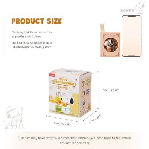 MINISO Snoopy Collection Random Design Blind Box Figure Toy for Home Decoration and Collecting
| MINISO Snoopy Surprise