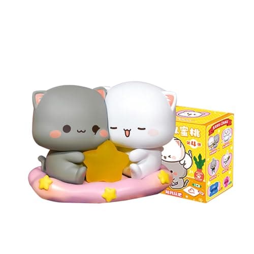 Mitao Cat Series 4 Kawaii Figures Action Blind Box Collectible Gifts for Desktop Ornaments Cute Birthday Surprise (1 Pac