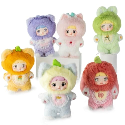 Nommi Interesting Fruits Series Plush Blind Box Toy for Kids Collectible Cute Figures 1PC (1 of 7 Possible Styles) Happy