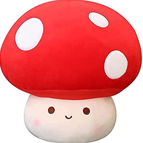 Plush Mushroom Pillow - Soft Cute 12 Inch Stuffed Mushroom Toy Ideal for Kids and Adults as Home Decor
| Plush Mushroom