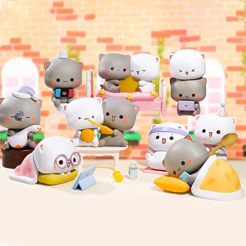 BEEMAI Mitao Cat Love Is Like A Peach Series Collectible Toys For Cat Lover Gift Baskets
| BEEMAI Mitao Cat Love Is Lik