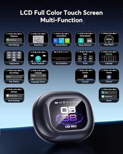 AI Translation Earbuds Real Time Translator 144 Languages for Travelers and Business Pros Bluetooth 5.4 Open Ear Transla