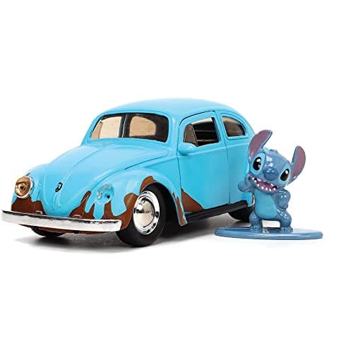 Jada Toys Disney Lilo and Stitch 1:32 Volkswagen Beetle Die-cast Car - For Kids and Adults