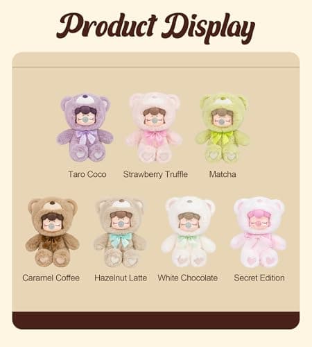 ROBOTIME 7 Inches Cute Anime Plush Doll Blind Box Figure for Collector Gifts