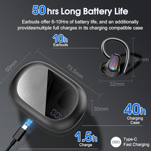 OYIB AI Real Time Language Translation Earbuds with 6 Translation Modes for Travelers and Business Professionals Black 5