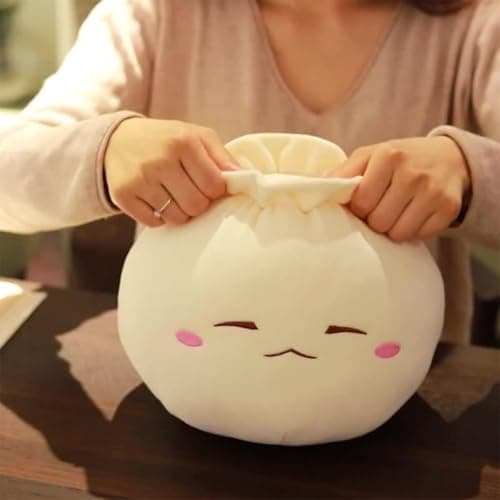 Dumpling Plush Pillow, Cute Stuffed Bun Toy, Funny Food Gift for Kids & Adults (6.3 * 1|2in, Frown)
| Cute Dumpling Plu