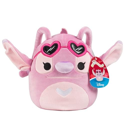 Squishmallows 8-Inch Stitch Soft Squishy Plush Toy - Official Jazwares Disney Movie Collectible Gift for Kids