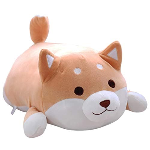 Shiba Inu Dog Plush Pillow for Valentine Gifts (Brown Round Eye, 1|5in)  
Cute Soft Corgi Stuffed Animals Doll Toys for