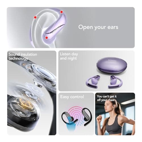 MINISO AI Translation Earbuds Real Time 134 Languages & Accents, Travel, Business & Learning, 60Hrs Playtime Bluetooth 6
