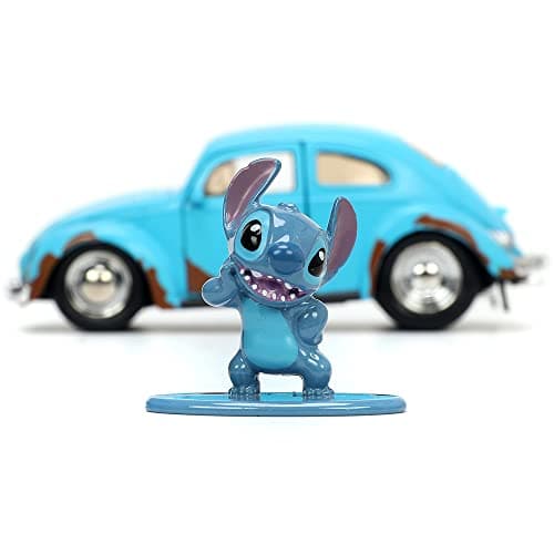 Jada Toys Disney Lilo and Stitch 1:32 Volkswagen Beetle Die-cast Car - For Kids and Adults