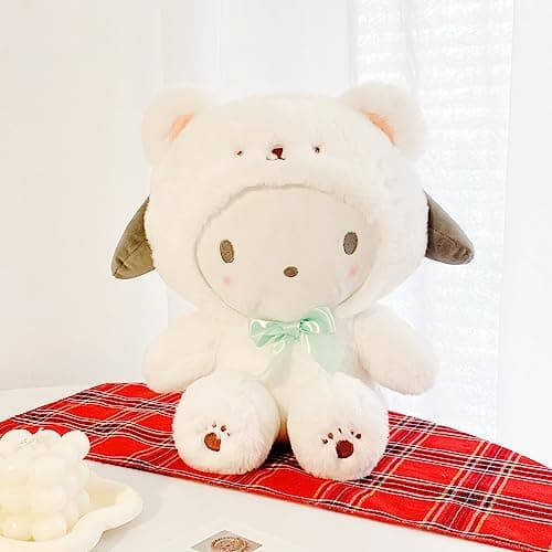 Kawaii White Bear Cross-Dressing Series Plush Soft Doll (A)  
Soft Plush Bear Stuffed Animal Gifts for Girls Kids (A)