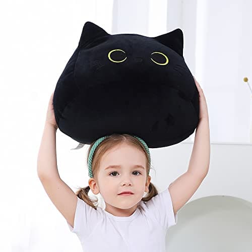 Black Cat Plush Toy 16'' Pillow Soft Plush Doll Gifts for Boys Girls
| 3D Black Cat Plushies Pillow Baby Cute Plush Toy