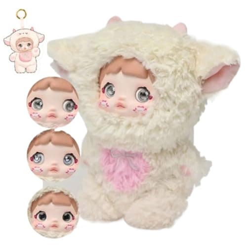 Nommi Blind Box White Sheep Plushie Doll Kawaii Collectible Gift (L)