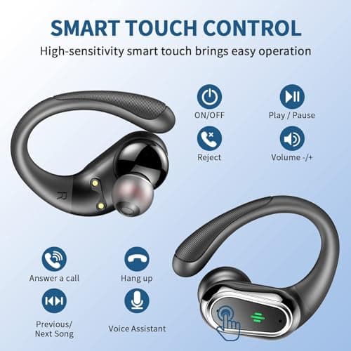 High-Quality 2025 Bluetooth 5.4 Sport Earbuds with ENC Noise Cancelling Mic for Workout and Running
| IP7 Waterproof 75