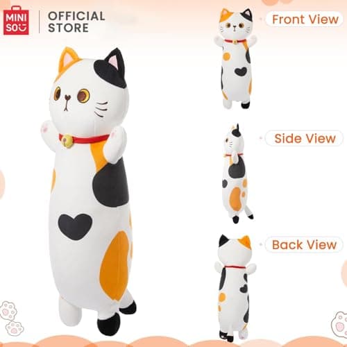 MINISO Long Cat Plush Pillow for Kids Soft Sleeping Aid Kawaii Cuddle Toy 36"  
MINISO Long Cat Stuffed Animal Soft Thro