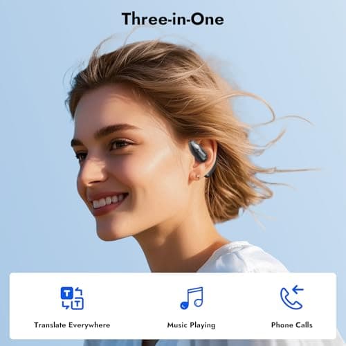 MINISO AI Translation Earbuds for Travelers and Business Professionals Real Time 135 Language Translator 4-in-1 Open Ear