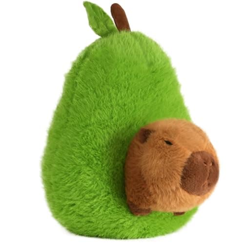 Kawaii Capybara Plush Toy for Kids and Adults - 9 Inch Cute Capybara Stuffed Animal with Turtle Backpack