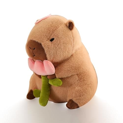 Cute Kapybara Plush Toy Pillows Kids' Soft Toy Brown Capybara Stuffed Animal Gift for Boys and Girls Brown Kawaii Capyba