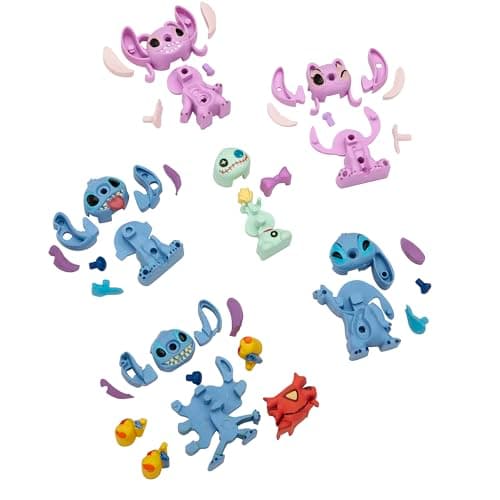 Stitch Surprise 3 Pack Mini Figure Erasers - Great for Back to School Kids Toy
