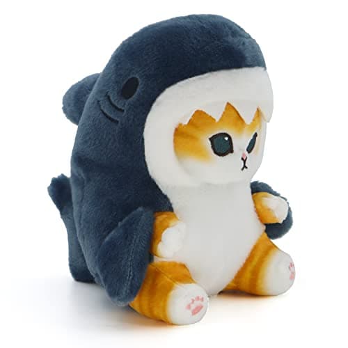 Kawaii Shark Cat Plush Toy Stuffed Animal Doll for Boys & Girls (Shark Cat, 20cm/7.8in)  
Kawaii Shark Cat Plush Toy Stu