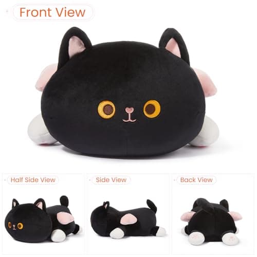 MINISO 19.6" Black Cat Plush Toy Kawaii Cute Stuffed Animal Ultra-Soft Rebound Hugging Pillow for Kids Boys Girls  
MINI