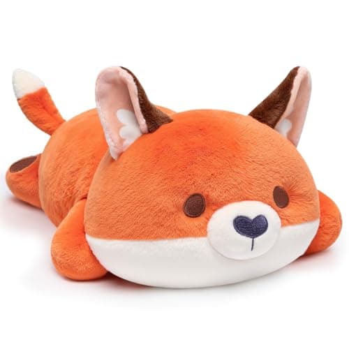 Cute Cow Plush Pillow, Kawaii White Cow Stuffed Animals for Kids & Girls