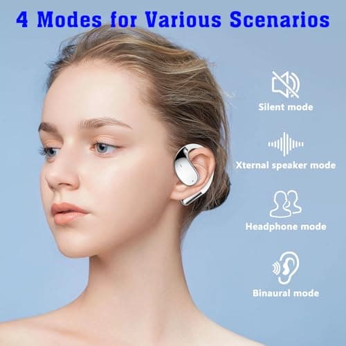 3-in-1 AI Translator Earbuds for Real-Time Translation and Music Playback (White)
| 144 Accents Real-Time Translation E