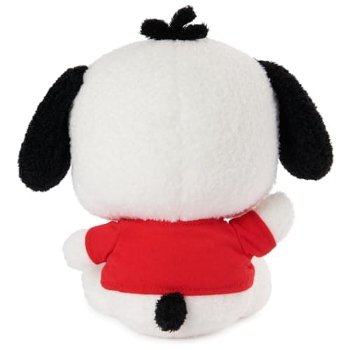 GUND Sanrio Pochacco White Red Puppy Stuffed Animal for Kids and Adults 6" Novelty Plush Toy