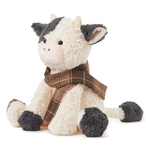 MINISO 10.5" Cow Stuffed Animal Ultra-Soft Cuddle Toy for Kids Boys Girls
MINISO 10.5" Cow Stuffed Animal with Scarf for