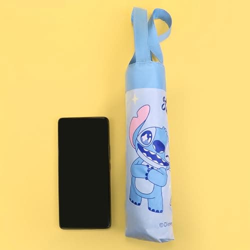 MINISO Disney Stitch Dinner Party Collection Cute Travel Umbrella For Women Girls And Boys Rain And Sun Protection Beach