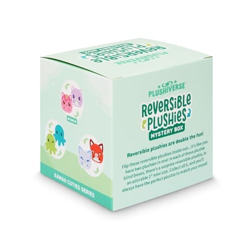 TeeTurtle Reversible Mystery Box Plushie - Kawaii Cuties Series - Surprise Soft Cute Stuffed Animal Blind Box  
TeeTurtl
