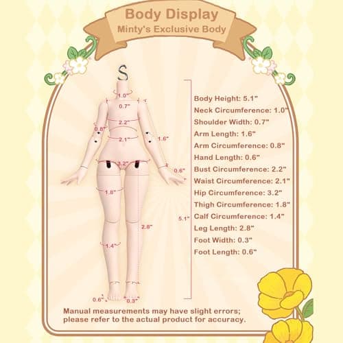 BEEMAI Minty Fantasy Forest Series 1/12 BJD Blind Box Cute Figures Collectibles for Girls as Birthday Gift