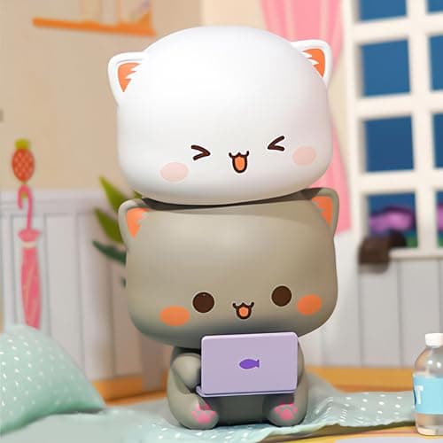 BEEMAI Mitao Cat Love Is Like A Peach Series Collectible Toys For Cat Lover Gift Baskets
| BEEMAI Mitao Cat Love Is Lik