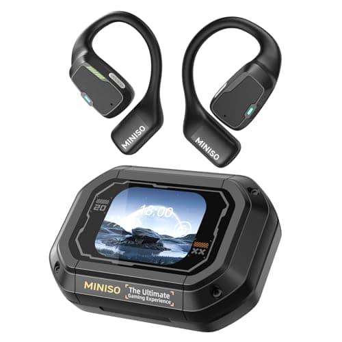 MINISO AI Translation Earbuds for Travelers & Business Professionals iOS & Android Real-Time Translation 4-in-1 Open Ear