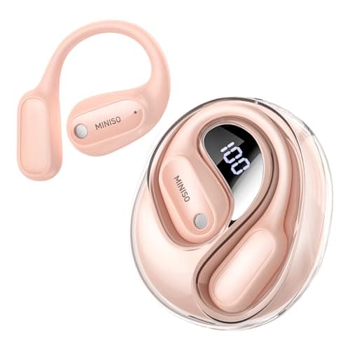 MINISO AI Translation Earbuds for Travel and Business, Bluetooth 6.0 with 135 Languages, 60Hrs Playtime, LED Display  
M