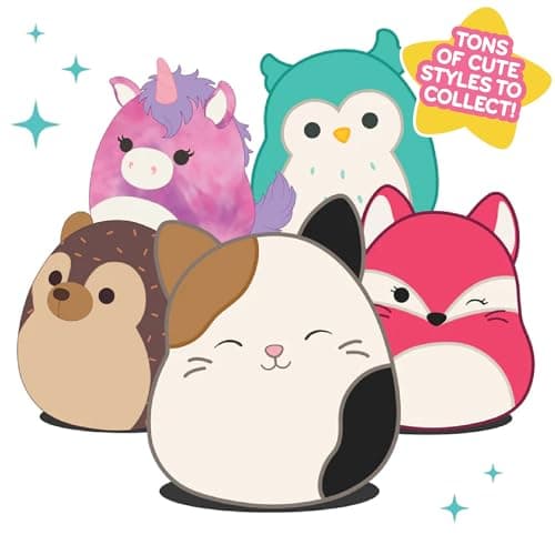 Squishmallows 8-Inch Stitch Soft Squishy Plush Toy - Official Jazwares Disney Movie Collectible Gift for Kids