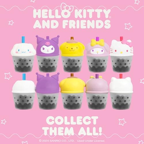 Hamee Sanrio Hello Kitty and Friends [Surprise Blind Capsule] Boba Series Squishy Figurines for Kids Birthday Parties a