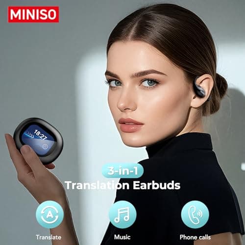 MINISO AI Language Translator Earbuds Real Time OWS Support 134 Languages & Accents
MINISO AI Language Translator Earbud