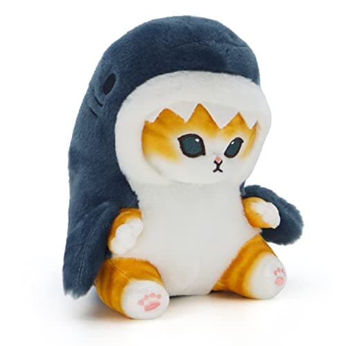 Kawaii Shark Cat Plush Toy Stuffed Animal Doll for Boys & Girls (Shark Cat, 20cm/7.8in)  
Kawaii Shark Cat Plush Toy Stu