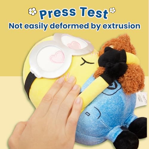 MINISO 8" Minions Stuffed Animals Plush Toys for Kids (Bob+Tim) Cute Sleeping Bedding Kawaii Plushies Pillow
