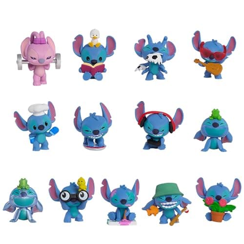 Disney Just Play Stitch Collectible Figures: Surprise 5 cm, Ages 3+, 13 to Collect