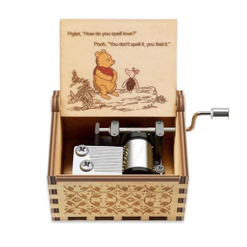 Pooh Musical Box for Sister | Wooden Friendship Gift for BFF | Birthday Anniversary Gift for Girlfriend Boyfriend