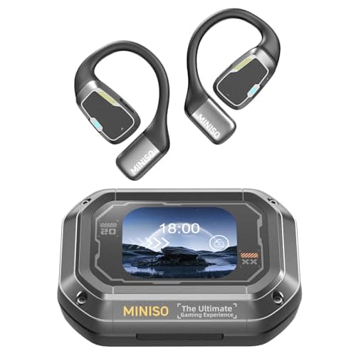 MINISO AI Translation Earbuds for Travelers & Business Professionals iOS & Android Real-Time Translation 4-in-1 Open Ear